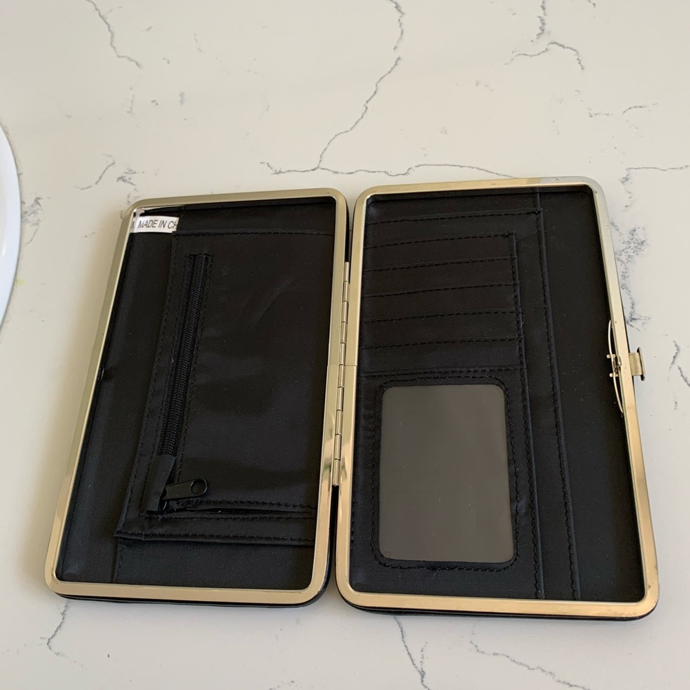 Nwot Classic Solid Black Wallet - image 2